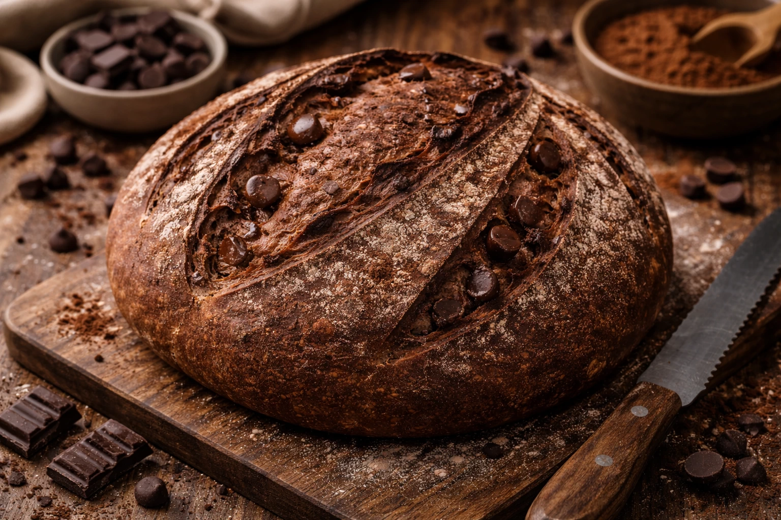 Chocolate Sourdough Bread 1.5Lbs